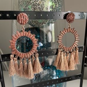 Golden tassel earrings